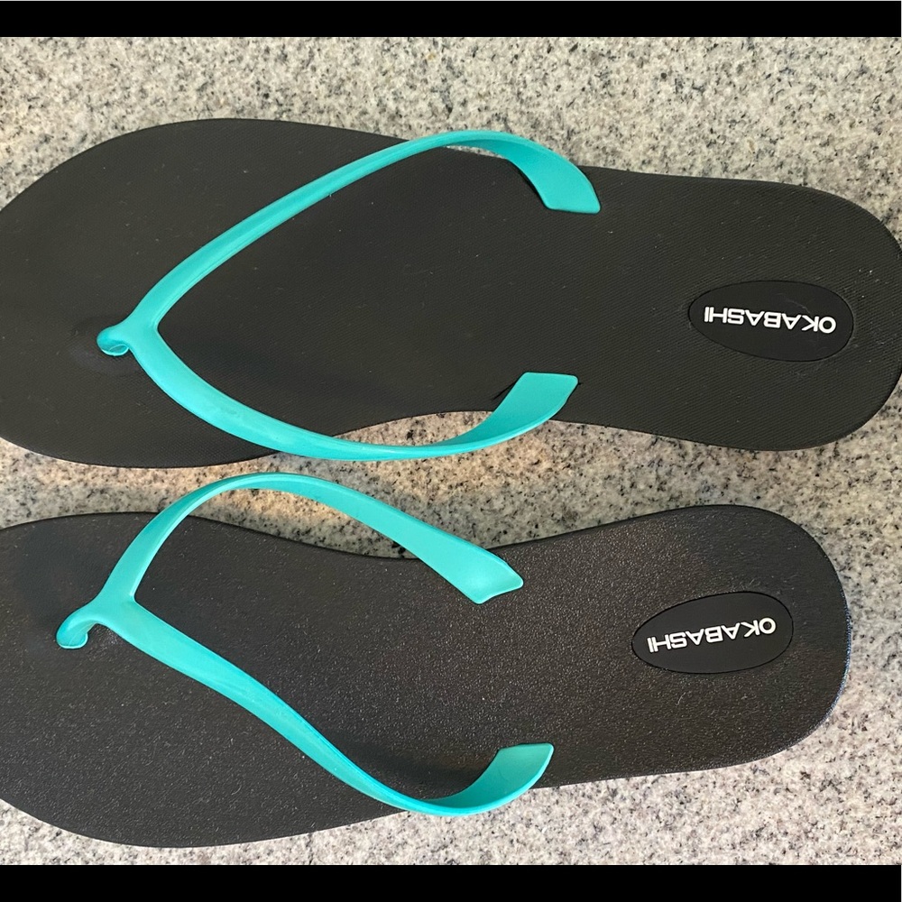 Okabashi rubber flip flops